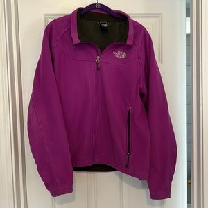 North face purple jacket.